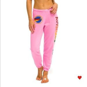 !!!ISO!!! AVIATOR NATION SWEATPANTS IN PINK, BLUE, OR YELLOW
